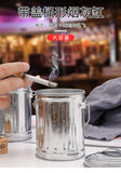 Cendrier extérieur en acier galvanisé