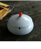 Cendrier marocain artisanal blanc