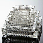 Cendrier en verre circulaire pour bar