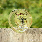Cendrier en verre en motifs dessins animés