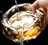 Cendrier en verre nordique populaire or
