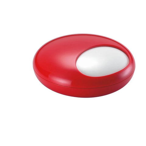 Cendrier fermé avec couvercle coulissant rouge