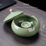 Cendrier marocain artisanal vert