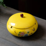 Cendrier marocain céramique jaune