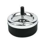 Cendrier poussoir en inox 