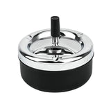 Cendrier poussoir en inox 