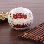 Cendrier design pour table basse rouge