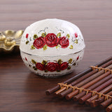 Cendrier design pour table basse rouge