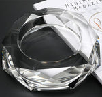 Cendrier en verre nordique populaire transparent