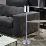 Cendrier sur pied télescopique en acier inox