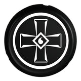 Cendrier design en métal noir