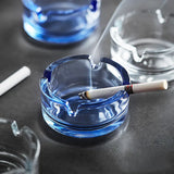 Cendrier en verre sans plomb bleu