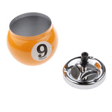 Cendrier poussoir décoratif boule de billard