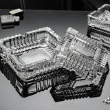 cendrier en verre transparent