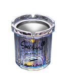 Cendrier en verre transparent en forme de tasse