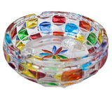 Cendrier en verre coloré