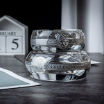 Cendrier en verre de cristal de tete de meduse