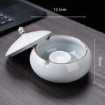Cendrier marocain artisanal blanc