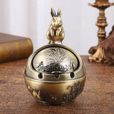 Cendrier design industriel or