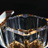 Cendrier en verre multifonction or