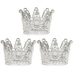 Cendrier en verre cristal de perles dorés