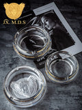 Cendrier en verre de cristal de tete de meduse