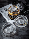 Cendrier en verre de cristal de tete de meduse