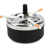 Cendrier poussoir en inox