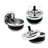 Cendrier poussoir en inox