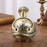 Cendrier design industriel or