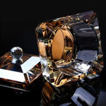 Cendrier en verre multifonction or