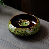 Cendrier marocain céramique vert