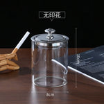 Cendrier en verre avec couvercle anti mouche