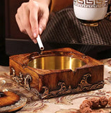 Cendrier vintage retro anti-cendre