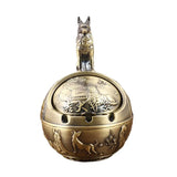 Cendrier design industriel or