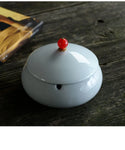 Cendrier marocain artisanal blanc