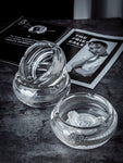 Cendrier en verre de cristal de tete de meduse