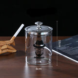 Cendrier en verre avec couvercle anti mouche