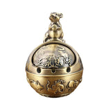 Cendrier design industriel or