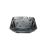 cendrier vintage en verre gris